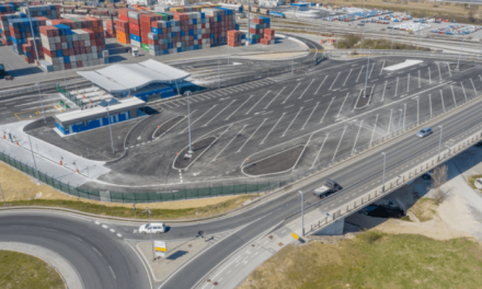 Port of Koper, new multi-storey garage ready for cars