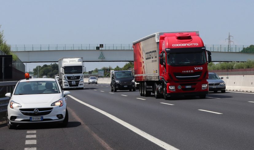 Autovie Venete, heavy vehicle assisted driving tests started