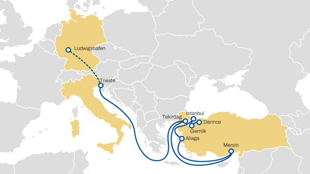 MSC launches a new rail service from Trieste to Ludwigshafen