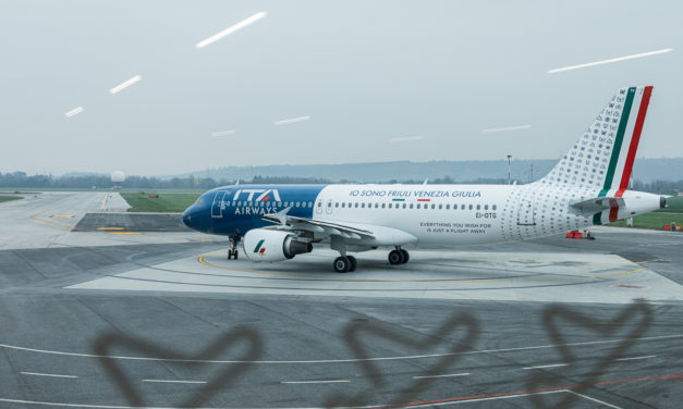 Regione Fvg presenta aereo ITA con livrea speciale