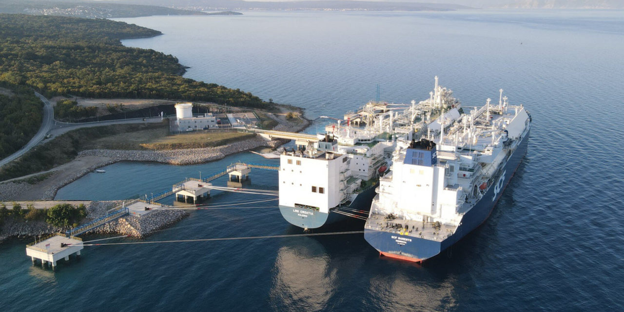 Cooperazione energetica per Croazia, Slovenia e Austria<h2 class='anw-subtitle'>I ministri degli Esteri in visita al terminal Gnl sull'isola di Veglia, che sta raddoppiando la produzione</h2>