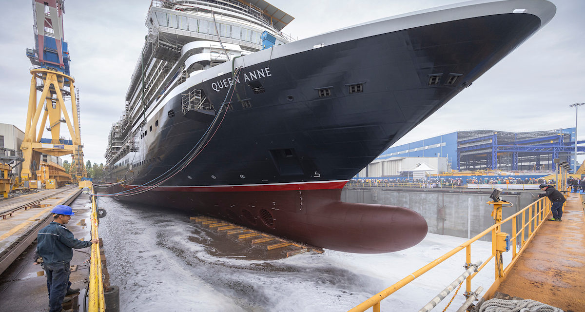 Fincantieri vara a Marghera la Queen Anne di Cunard<h2 class='anw-subtitle'>La cerimonia un anno prima del viaggio inaugurale della nave, che potrà ospitare fino a 3.000 passeggeri</h2>