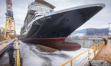Fincantieri vara a Marghera la Queen Anne di Cunard<h2 class='anw-subtitle'>La cerimonia un anno prima del viaggio inaugurale della nave, che potrà ospitare fino a 3.000 passeggeri</h2>