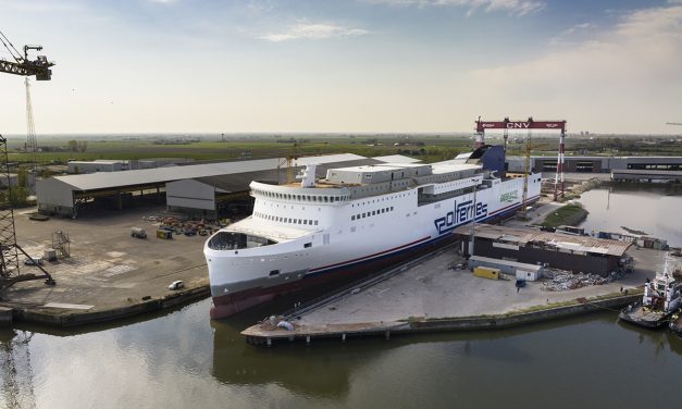 In arrivo a Trieste il traghetto Varsovia di Polferries