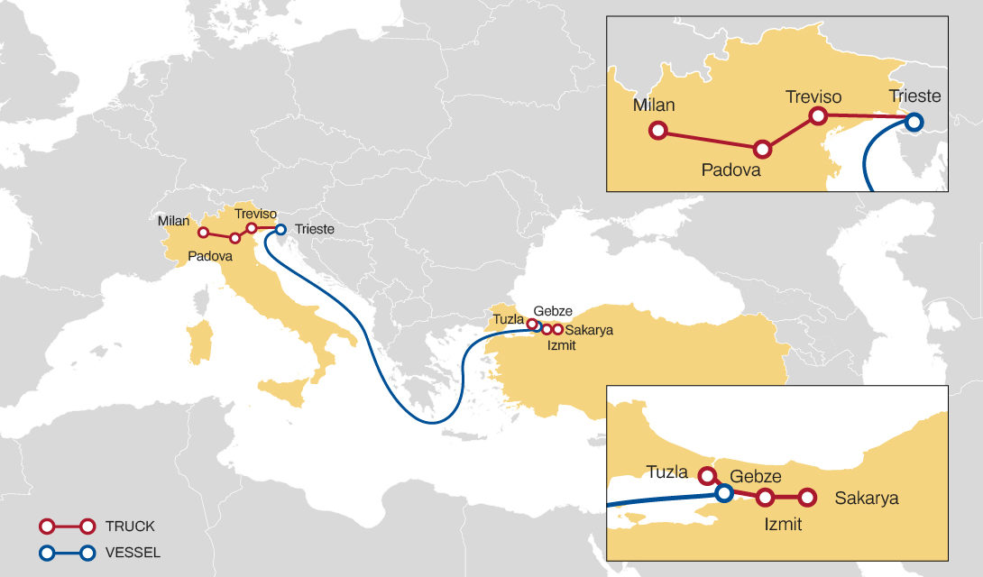 Anche container 45’ HCPW sul servizio MSC fra Trieste e la Turchia<h2 class='anw-subtitle'>La soluzione, supportata da Medlog, era stata progettata in alternativa ai tradizionali trasporti Ro-Ro</h2>