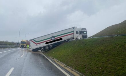 Incidente sulla A23, coinvolto autoarticolato<h2 class='anw-subtitle'>Senza feriti e coinvolgimento di altri mezzi l'uscita di strada all'altezza del nodo di Palmanova</h2>