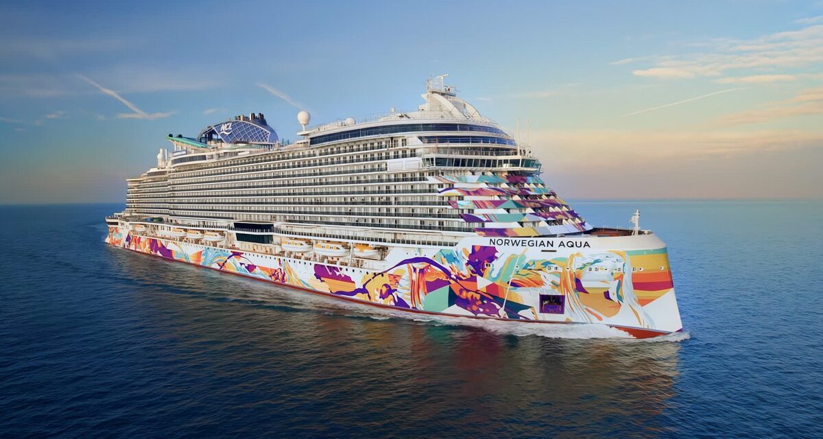 Porto Marghera, Fincantieri consegna Norwegian Aqua<h2 class='anw-subtitle'>Domani varo della gemella, 156.300 tonnellate di stazza lorda e 322 metri di lunghezza, nello stesso stabilimento</h2>