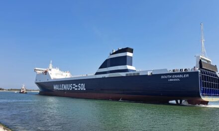 Visentini shipyard’s new ro-ro hits the sea<h2 class='anw-subtitle'>Following the completion of dredging works in the Po di Levante navigable canal, the vessel designed by Naos Design in Trieste has reached the Adriatic</h2>