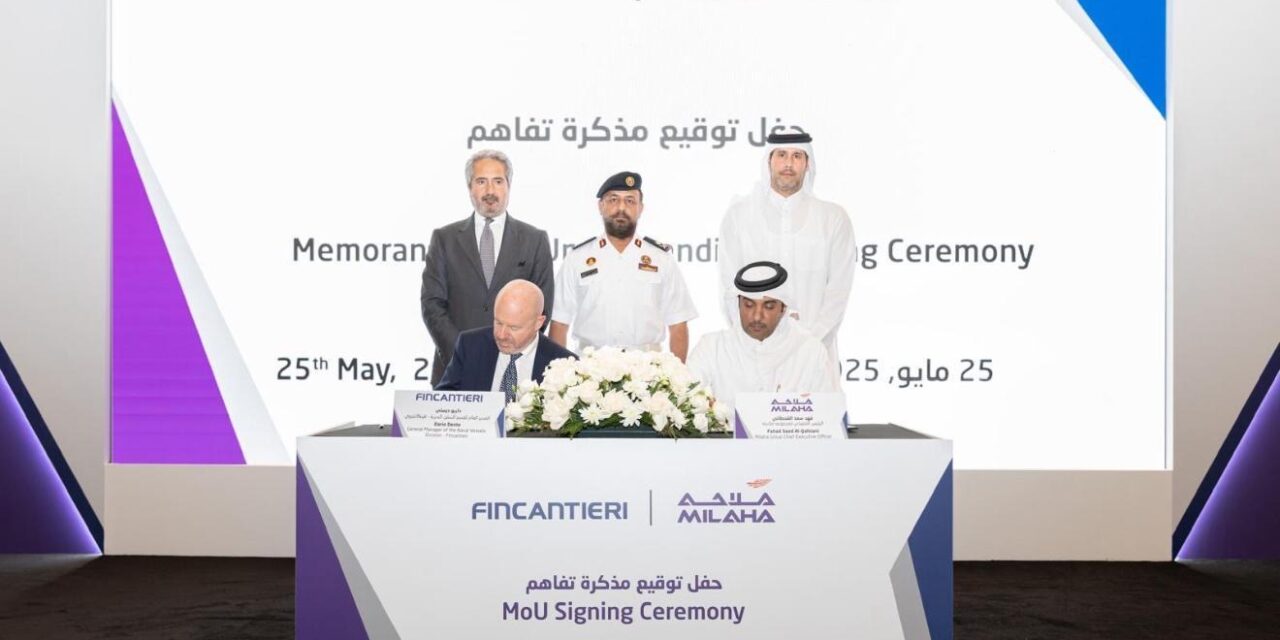 Ancora un accordo in Qatar per Fincantieri<h2 class='anw-subtitle'>Siglato un memorandum d'intesa con Milaha per rafforzare cooperazione marittima e integrazione tecnologica</h2>