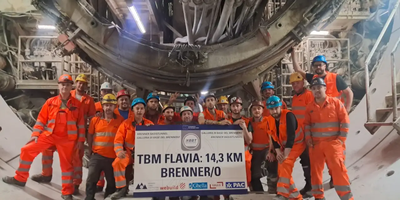 Brenner, mechanical excavation completed on the Italian side<h2 class='anw-subtitle'>Base Tunnel nearing completion: with 64 km, it will be the world’s longest railway tunnel and will transform Alpine transport</h2>
