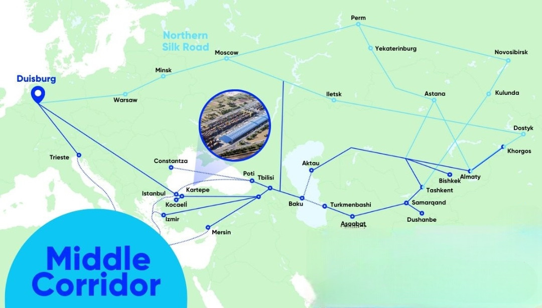 Middle Corridor, duisport boosts rail connections<h2 class='anw-subtitle'>Turkey’s Railport terminal to serve as a sorting hub for former Soviet republics</h2>
