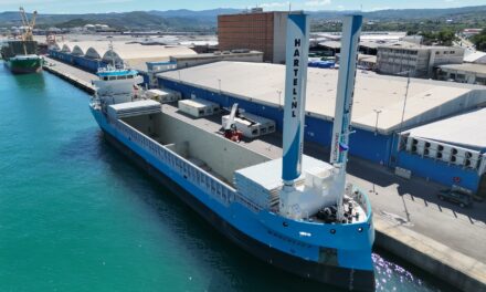 Waalvliet sailing cargo ship docks at the Port of Koper<h2 class='anw-subtitle'>At the general cargo terminal, the new hybrid-propulsion vessel from Hartel features windfoils for wind-assisted navigation</h2>