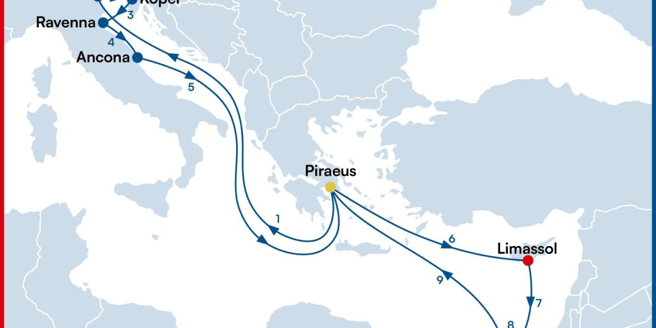 Porto Marghera, aggiornato collegamento con Pireo<h2 class='anw-subtitle'>COSCO e Diamond Line ristrutturano il servizio Adriatic-Greece East-Mediterranean (AGE) su Venezia</h2>
