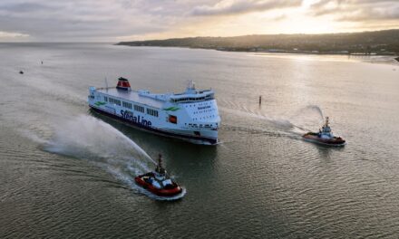 Stena Futura, progettata a Trieste, in porto a Belfast<h2 class='anw-subtitle'>La nave Ro-Ro entrerà in servizio il 22 settembre. Nel 2026 pronta la gemella, sempre da un'idea di Naos Design</h2>