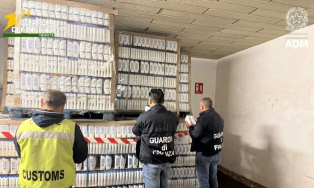 Trieste, two containers of counterfeit goods seized<h2 class='anw-subtitle'>Fake labels and counterfeit personal care and air freshening products: total market value exceeds one million euros</h2>