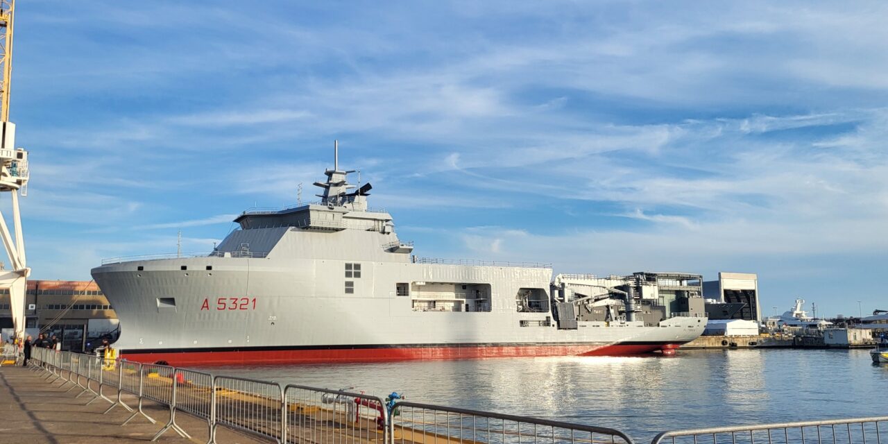 Varata a Genova nave della Marina costruita a San Giorgio di Nogaro<h2 class='anw-subtitle'>La Olterra realizzata da T. Mariotti è pensata per operazioni subacquee speciali e protezione delle infrastrutture sottomarine</h2>