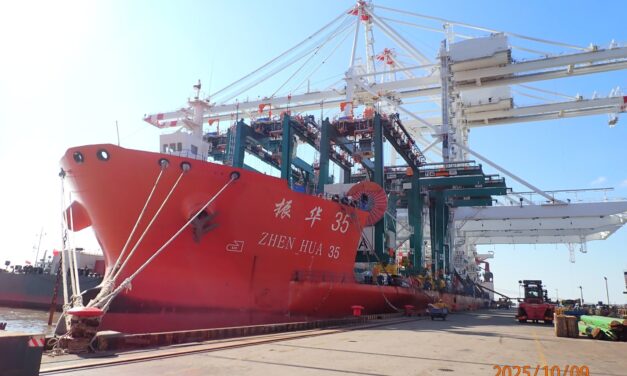 Psa Venice Vecon: in viaggio le tre nuove gru elettriche<h2 class='anw-subtitle'>Partite dalla Cina, sono attese entro fine anno al terminal container di Porto Marghera</h2>