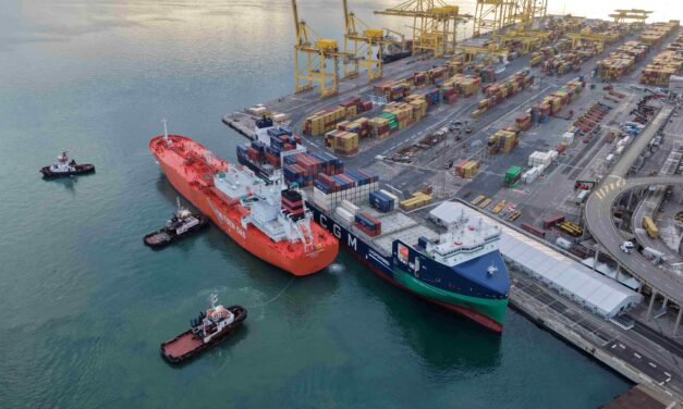 First LNG bunkering in Italy to a container ship in Trieste<h2 class='anw-subtitle'>Refuelling operation carried out in recent days from the LNG carrier Ravenna Knutsen to CMA CGM Salamanque</h2>