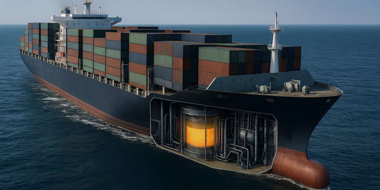 Cina, progetto per portacontainer con reattore nucleare al torio<h2 class='anw-subtitle'>Si sta lavorando a un'ipotesi che, se realizzata, rappresenterebbe una svolta nella propulsione marittima</h2>