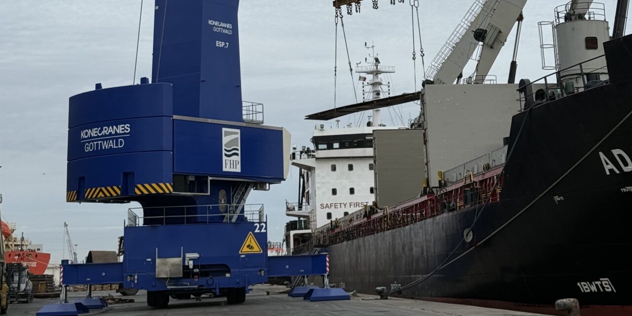 FHP Venice switches on the port’s first hybrid crane<h2 class='anw-subtitle'>A 125-tonne Gottwald ESP.7 enters service at Transped terminal, with a focus on productivity and lower emissions</h2>