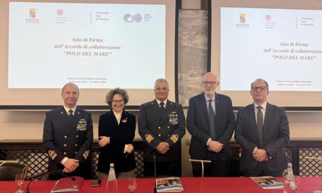 Venice, training and research: “Sea Hub” launched<h2 class='anw-subtitle'>Multidisciplinary centre with the Italian Navy, Ca’ Foscari, Iuav and Cnr focusing on blue economy, security and environmental protection</h2>