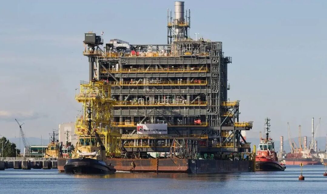 Rosetti Marino spedisce in Libia un impianto da record<h2 class='anw-subtitle'>La struttura offshore potrebbe recuperare fino a tre milioni di metri cubi al giorno di metano oggi disperso</h2>