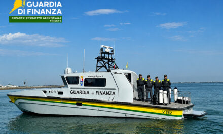 New patrol boat for Guardia di Finanza air-naval unit in Trieste<h2 class='anw-subtitle'>The V.862 unit will enter service in Lignano Sabbiadoro for maritime control, the fight against illicit trafficking and security operations</h2>
